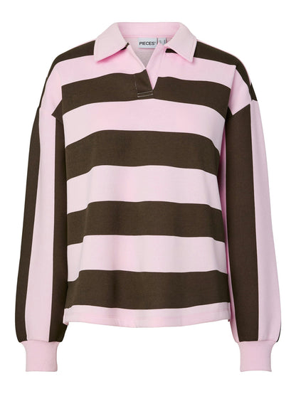 Flora Polo Sweatshirt (Delicioso/Pink Tulle)