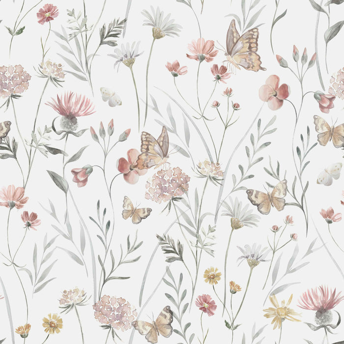 Flowers and Butterflies - Family Fabrics B.V.