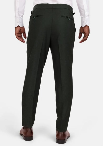 Forest Green Flannel Pants - SARTORO