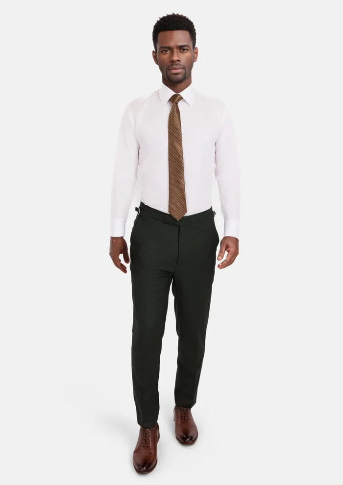 Forest Green Flannel Pants - SARTORO