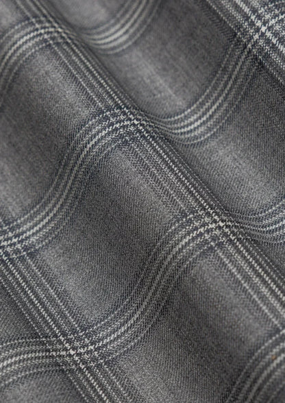 Fossil Grey Checked Pants - SARTORO