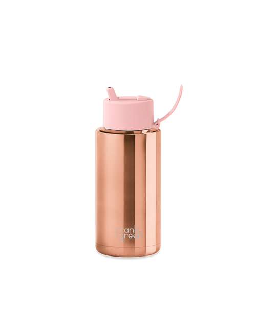 Frank Green Resuable Ceramic Bottle 1L (Rose Gold)