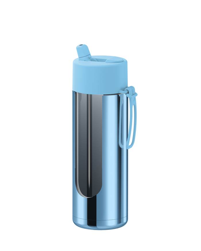 Frank Green Reusable Ceramic Bottle Chrome 595ml (Sky Blue)