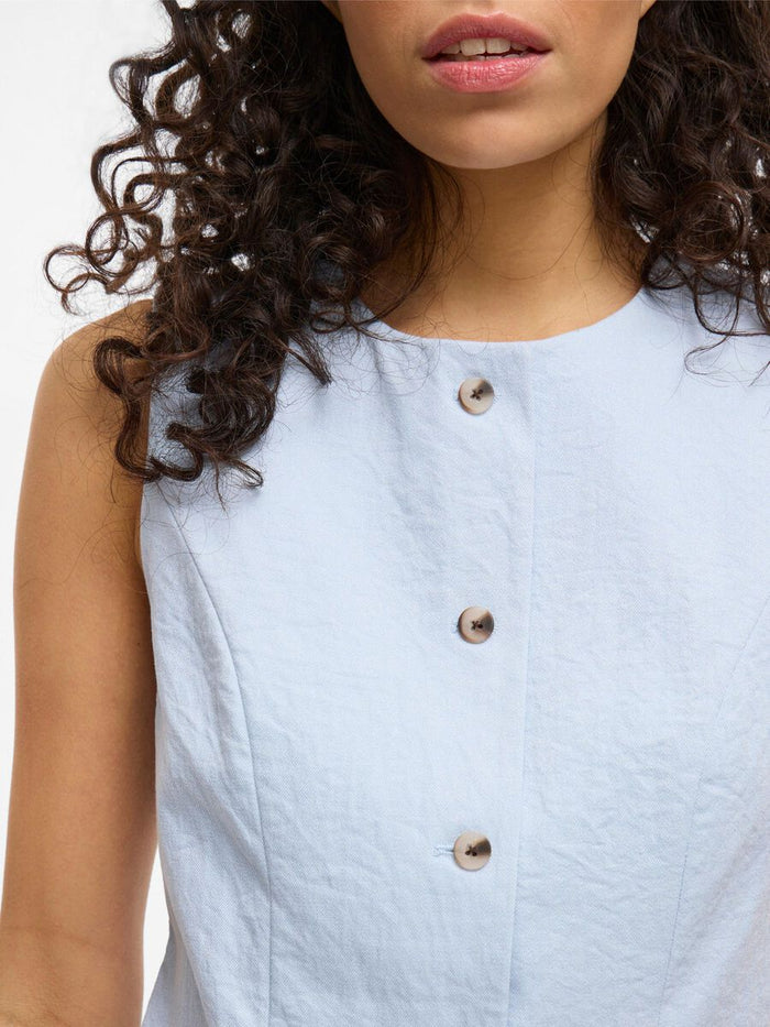 Frankie Tailored Waistcoat (Kentucky Blue)