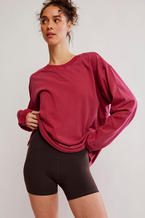 Free People Movement Hustle Layer in Brick