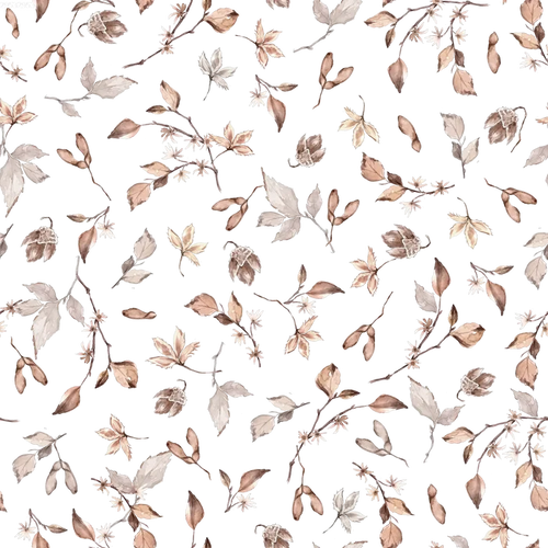 Frozen Botanical Off White - Family Fabrics B.V.