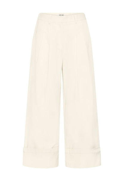 Gemma Wide Leg Trousers (Almond)