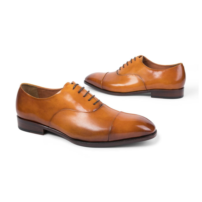 Genoa Cap - Toe Oxford // Tan - SARTORO