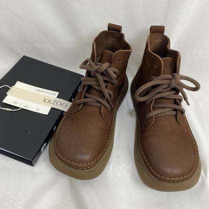 Genuine Leather Ethnic Style Martin Boots