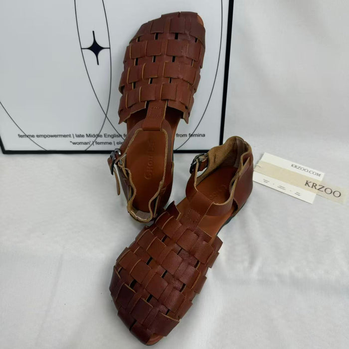 Hand-woven Genuine Leather Shoes