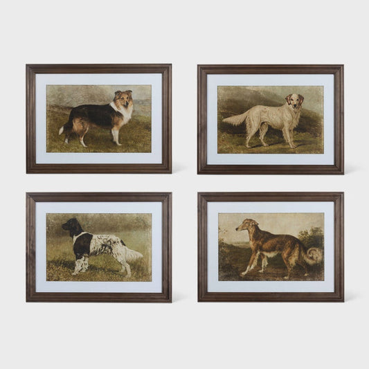Heritage Hounds Framed Dog Wall Art, 4 Assorted Styles (in-store only)