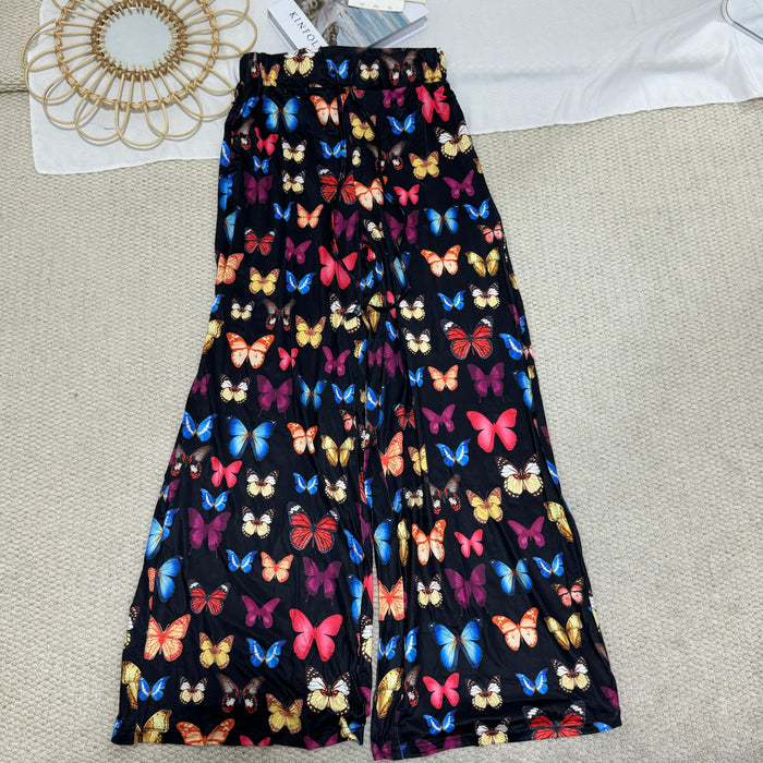 High-Waisted Relaxed-Fit Wide-Leg Pants