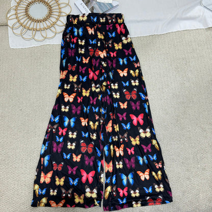 High-Waisted Relaxed-Fit Wide-Leg Pants