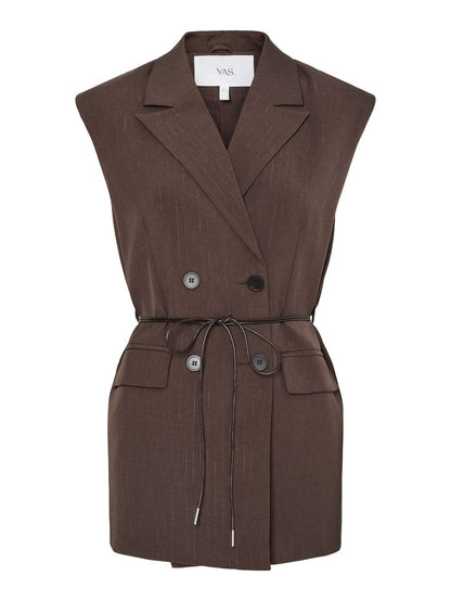 Imma Waistcoat (Chocolate Brown/Metallic)