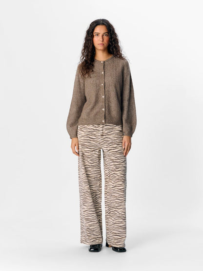 Jacinta High Waisted Jeans (Sandshell/Zebra)