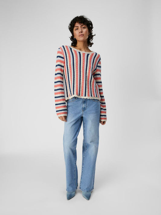 JELAINE KNIT JUMPER (PEACH/ MULTI)