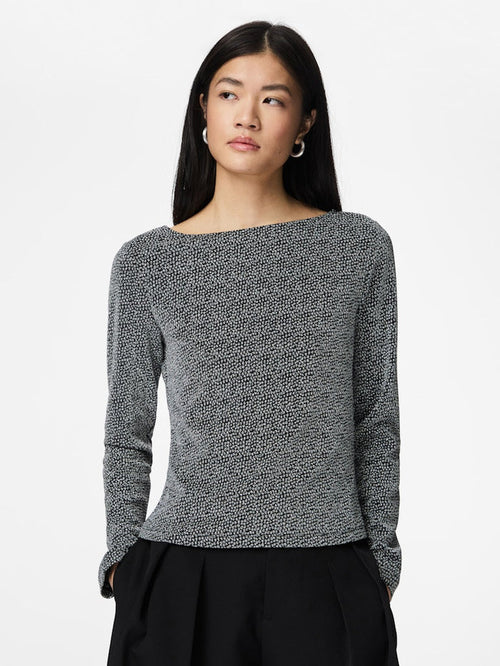 Jina Glitter Top (Silver/Lure)
