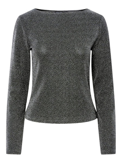 Jina Glitter Top (Silver/Lure)