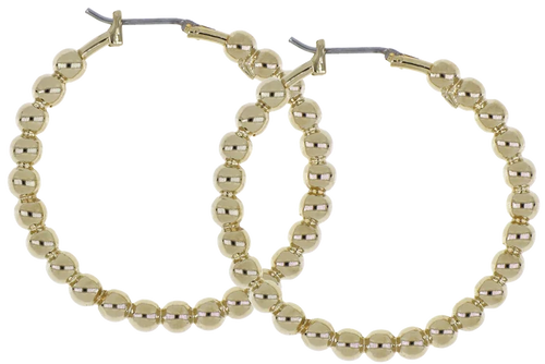 John Medeiros Beaded Collection Large Hoop Earrings