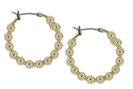 John Medeiros Beaded Collection Small Hoop Earrings