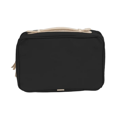 Jon Hart Large Travel Kit in Black Coated Canvas