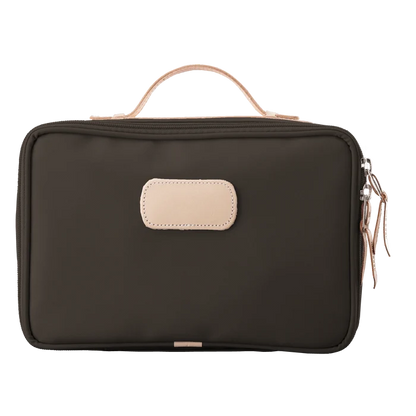 Jon Hart Large Travel Kit in Espresso Coated Canvas