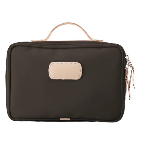 Jon Hart Large Travel Kit in Espresso Coated Canvas
