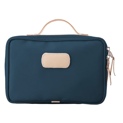 Jon Hart Large Travel Kit in French Blue Coated Canvas