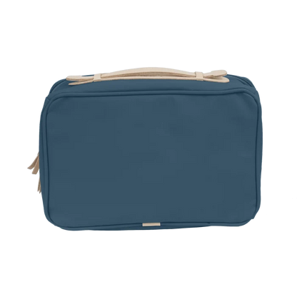 Jon Hart Large Travel Kit in French Blue Coated Canvas