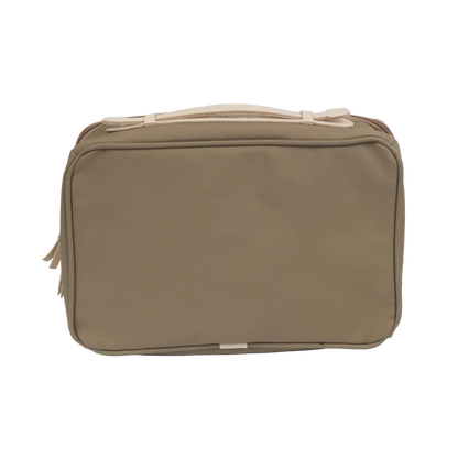 Jon Hart Large Travel Kit in Saddle Coated Canvas