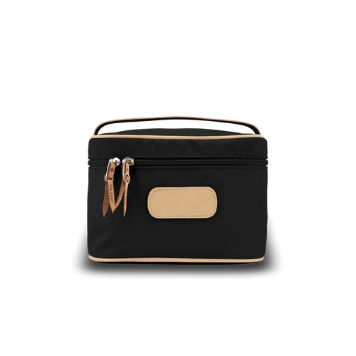 Jon Hart Makeup Case in Black Coated Canvas