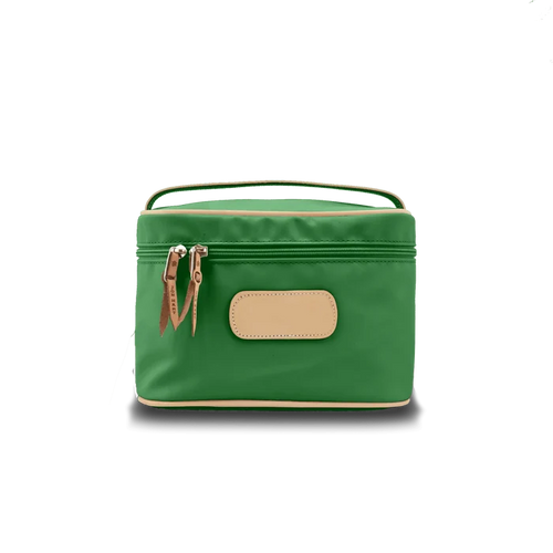 Jon Hart Makeup Case in Kelly Green Coated Canvas