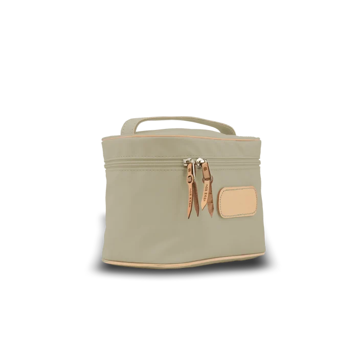 Jon Hart Makeup Case in Tan Coated Canvas