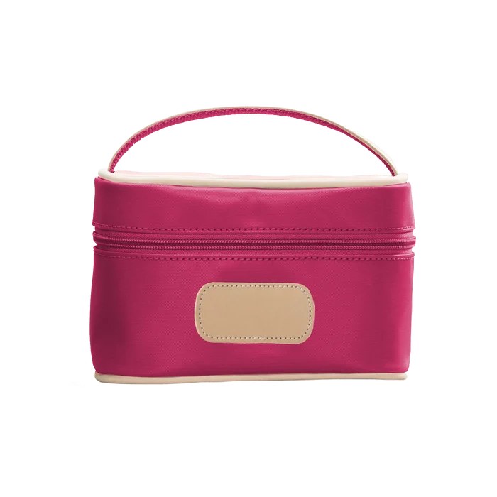 Jon Hart Mini Makeup Case in Berry Coated Canvas