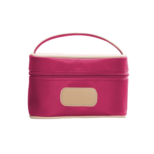 Jon Hart Mini Makeup Case in Berry Coated Canvas