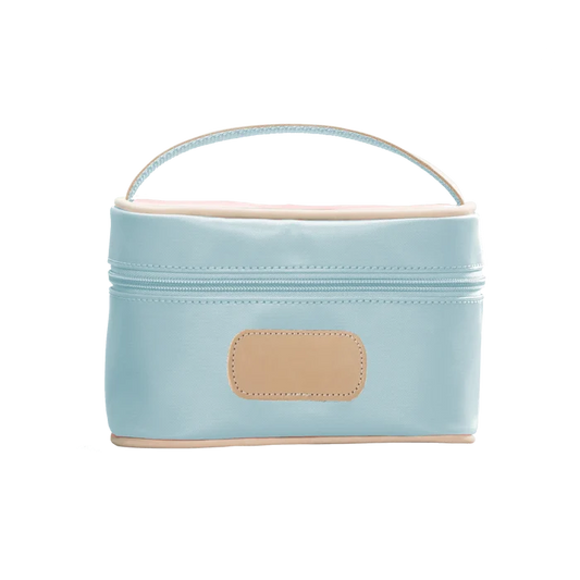 Jon Hart Mini Makeup Case in Ice Blue Coated Canvas