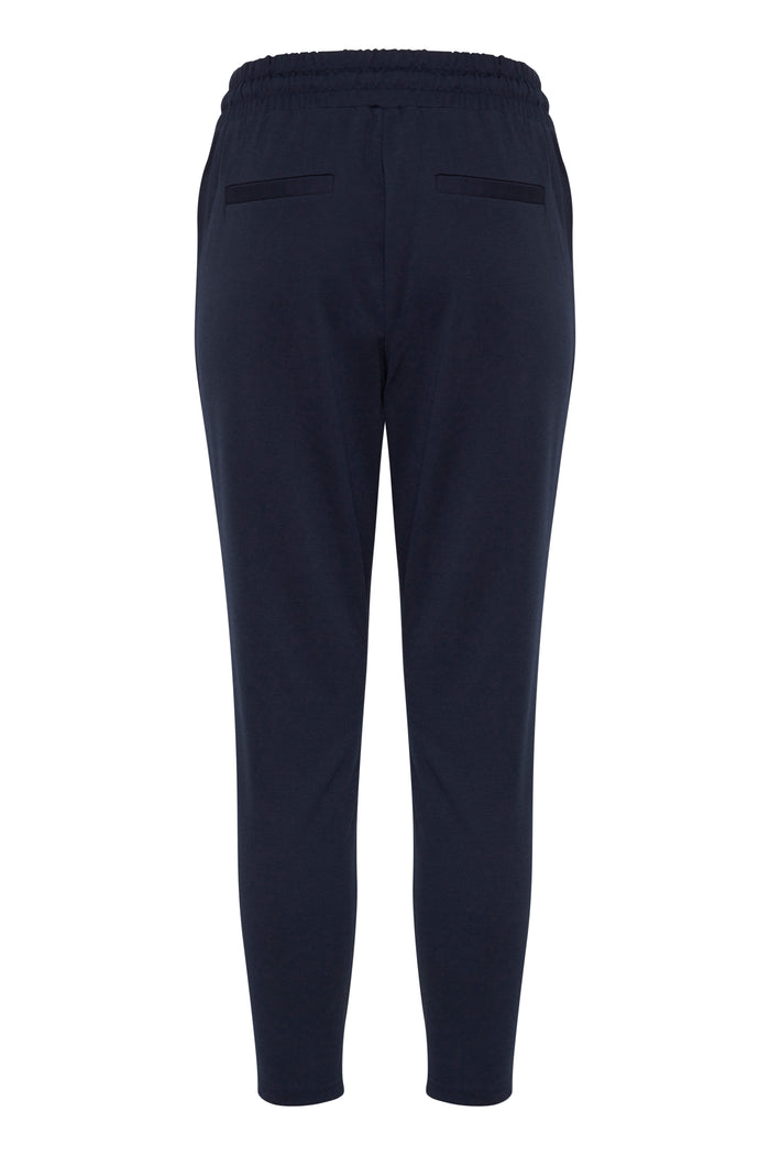 Kate Cropped Jersey Jogger (Navy)