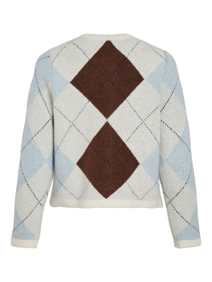 Kayla Knit Cardigan (Birch/Cherry)