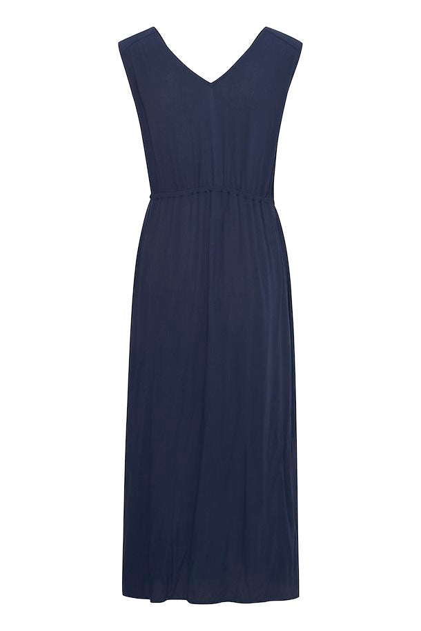 Kech Sleeveless Midi Dress (Navy)
