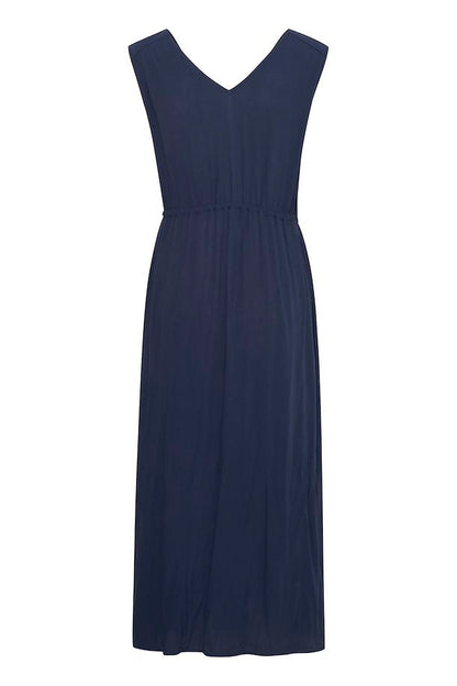 Kech Sleeveless Midi Dress (Navy)