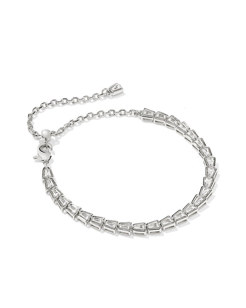 Kendra Scott Bella Tennis Bracelet in Silver Crystal