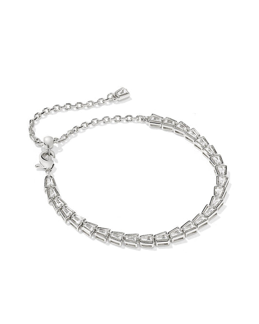 Kendra Scott Bella Tennis Bracelet in Silver Crystal