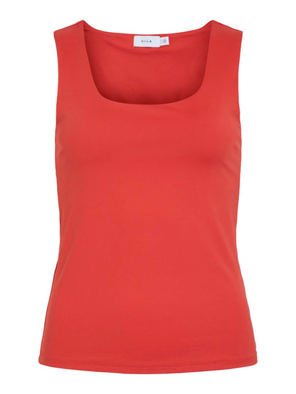 Kennza O-Neck Tank Top (Poppy Red)