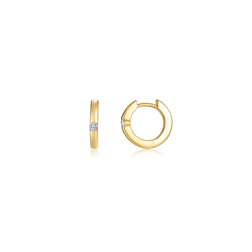 Lafonn Kate Huggie Earrings in Gold