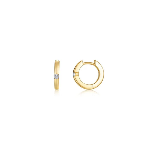 Lafonn Kate Huggie Earrings in Gold