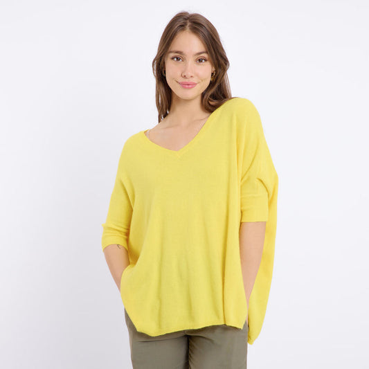 LAURINA SHORT SLEEVED JUMPER (YELLOW)
