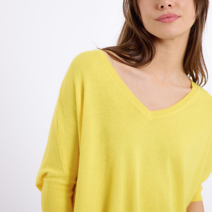 LAURINA SHORT SLEEVED JUMPER (YELLOW)