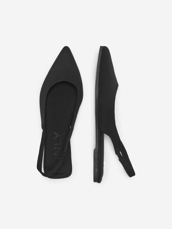 Laurna Ballerina Slingback Shoes (Black)