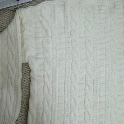 Lazy Style Cable Knit Pullover Sweater
