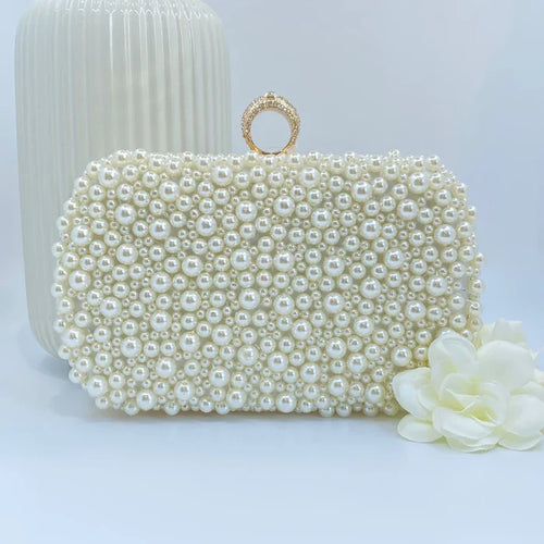 Libby Pearl Clutch (Gold)